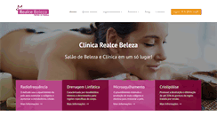 Desktop Screenshot of clinicarealcebeleza.com.br